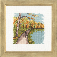 Вышивка М-016 Набережная в парке