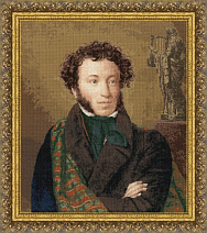 Вышивка МК-045 Портрет поэта А.С. Пушкина 1827 г. Вышивка МК-045 Портрет поэта А.С. Пушкина 1827 г.