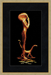 Вышивка ЗМ-001 Девушка с кошкой Вышивка ЗМ-001 Девушка с кошкой