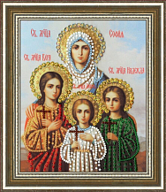 Вышивка РТ-136 Икона Святых Мучениц Веры Надежды Любви и матери их Софии
