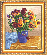 Вышивка ЛЦ-015 Букет Анютиных глазок