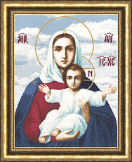 Вышивка ПИ-011 Леушинская икона Божией Матери