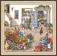 Вышивка ДЛ-024 Дворик Вышивка ДЛ-024 Дворик